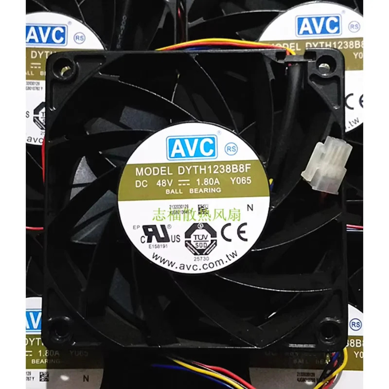 C 서버 냉각팬 DC 48V 1.80A mm 4 선 DYTH1238B8F Y065