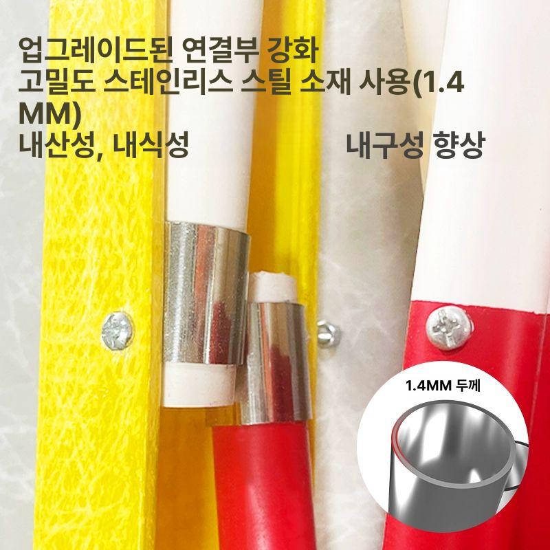 접이식 유리섬유 강화 플라스틱 신축 게이트 스텐 자바라 출입문 이동식 울타리 - 상세 이미지 4