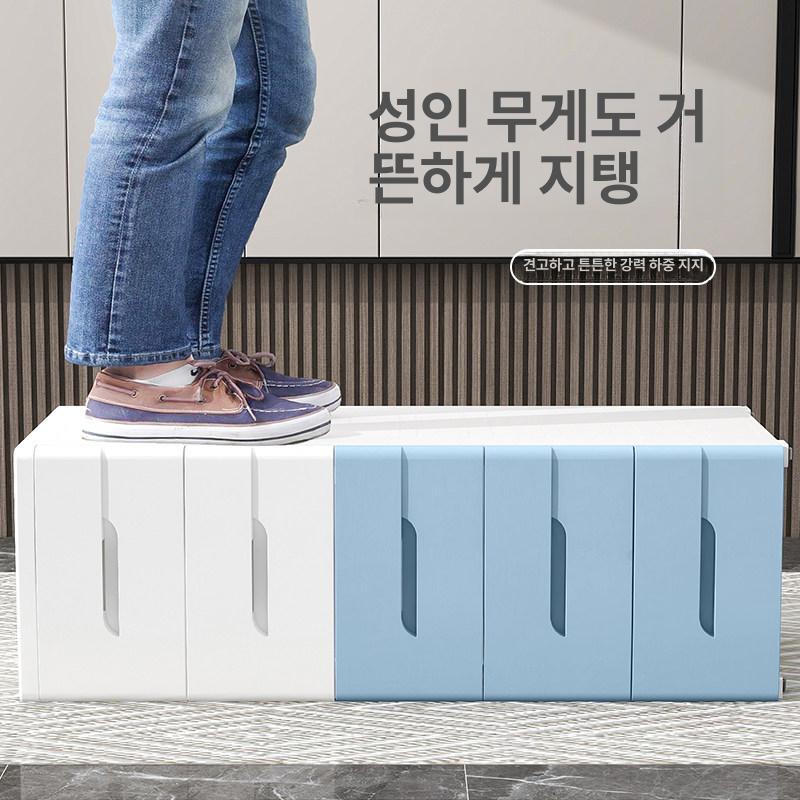 슬림 서랍장 수납함 이동식 욕실 정리함 바퀴 서랍함 보관함 틈새서랍 슬라이드 투명 - 상세 이미지 5