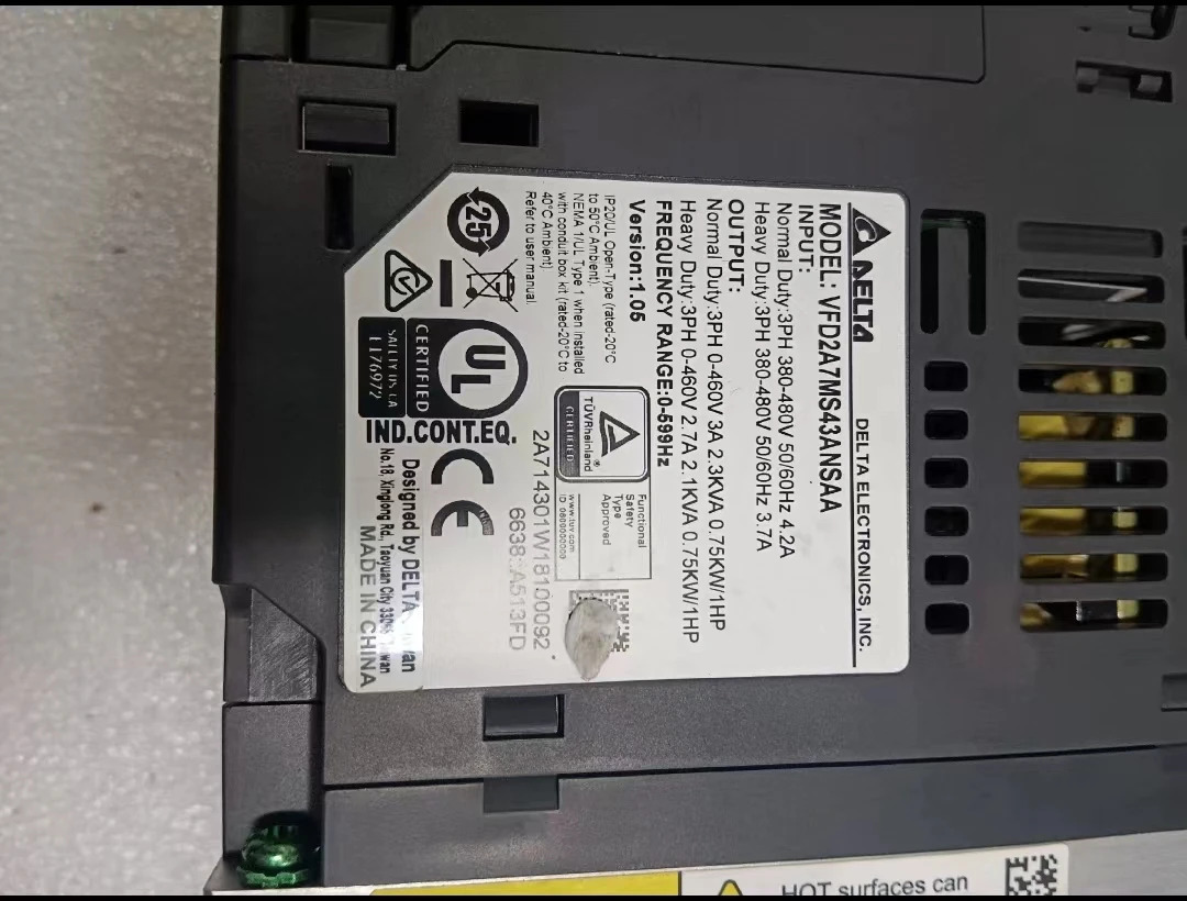 VFD2A7MS43ANSAA 사인버터 0.75kW 리퍼 기능 OK
