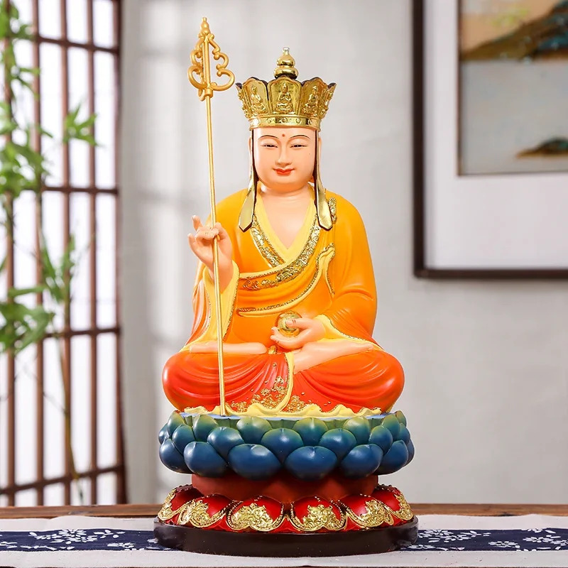Ksitigarbha 보살 16인치 송진 부처 상 12 인치