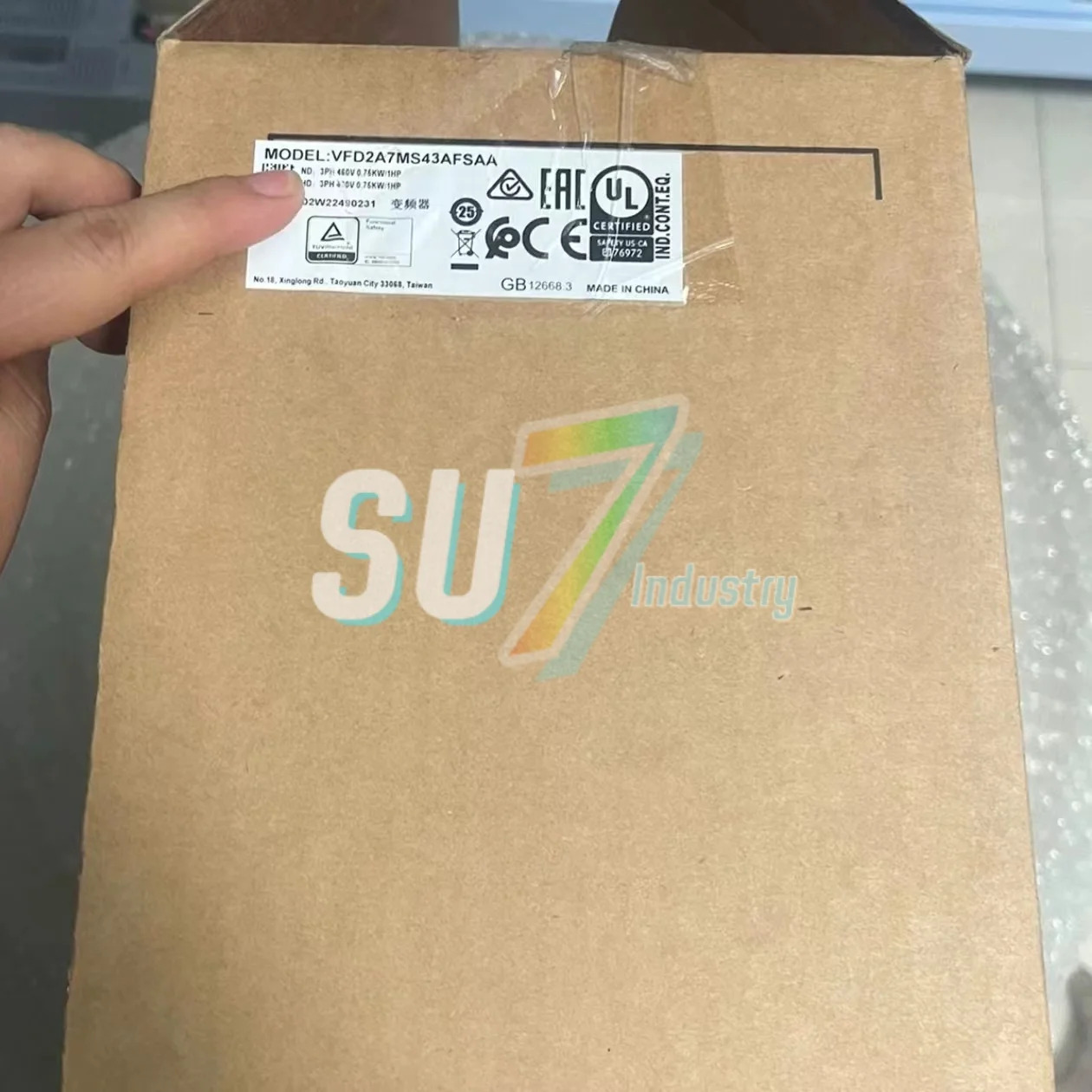 VFD2A7MS43AFSAA VFD2A7MS43ANSAA 오리지널 주파수 변환기
