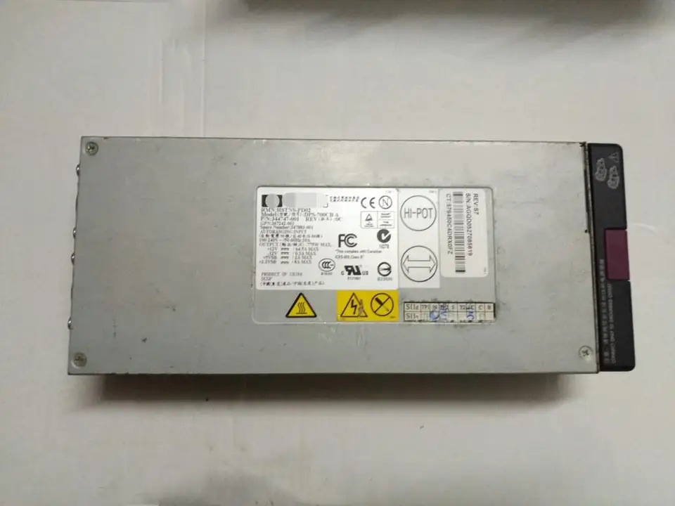 HSTNS-PD02 DPS-700CB A hp호환 ML370G4 서버 전원공급장치