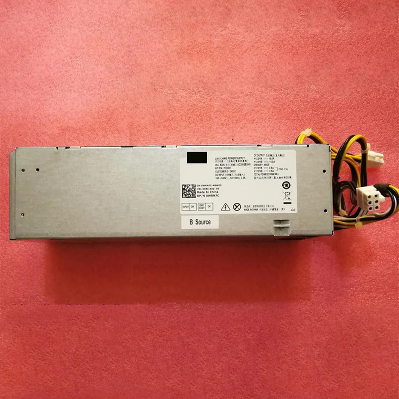 6 4Pin 전원 어댑터 OptiPlex 7050 7060 7070 3050 3070 3060 200W PSU 0CGFJT 04FHYW 0WRN7C 0YC76R