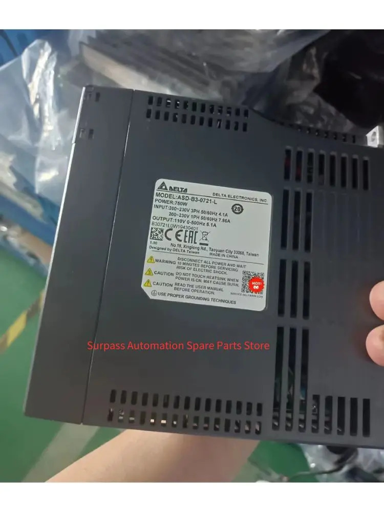 ASD-B3-0721-L 리퍼 서보 드라이버 750W 기능 작동 ok
