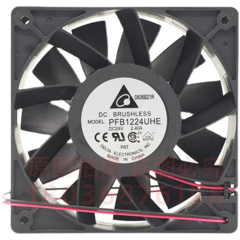 델타 전PFB1224UHE 2 와이어 서버 냉각팬 DC 24V 2.40A mm