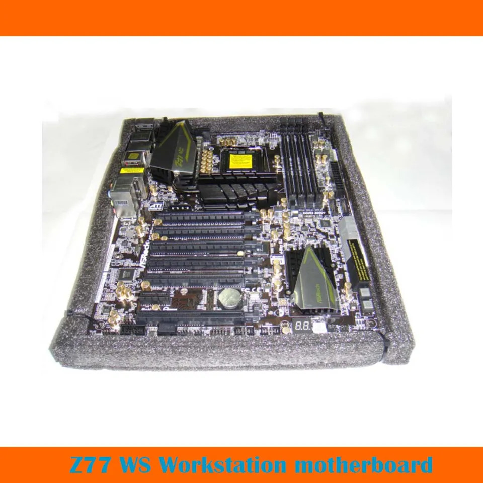 ASRock호환 Z77 WS 마더보드 1155 DDR3 16GB 오버클러킹 워크스테이션 메인보드 SATA III USB3.0 리퍼