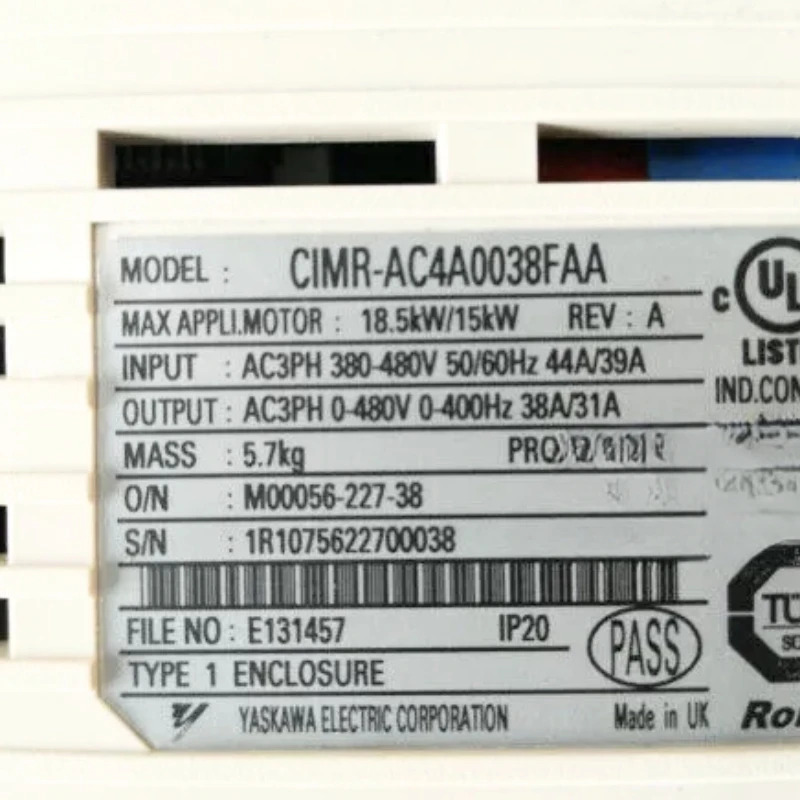 CIMR-AC4A0038FAA Yaskawa 인버터 신속