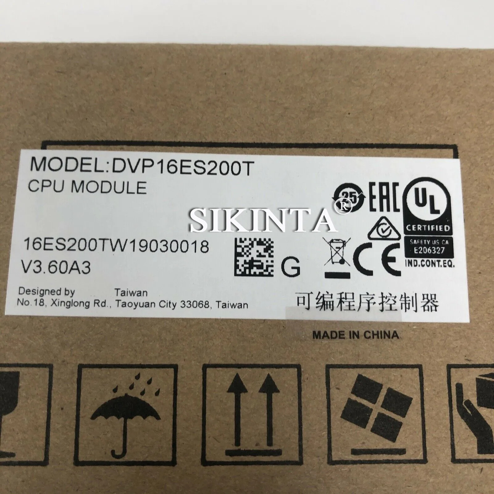 DVP16ES200T CPU 모듈 프로그래밍 로직 컨트롤러 완전히 리퍼