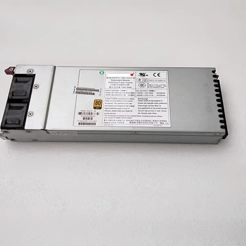 PWS-1K41F-1R 1400W 1U Redundant 80 플러스 금 전원공급장치 PSU
