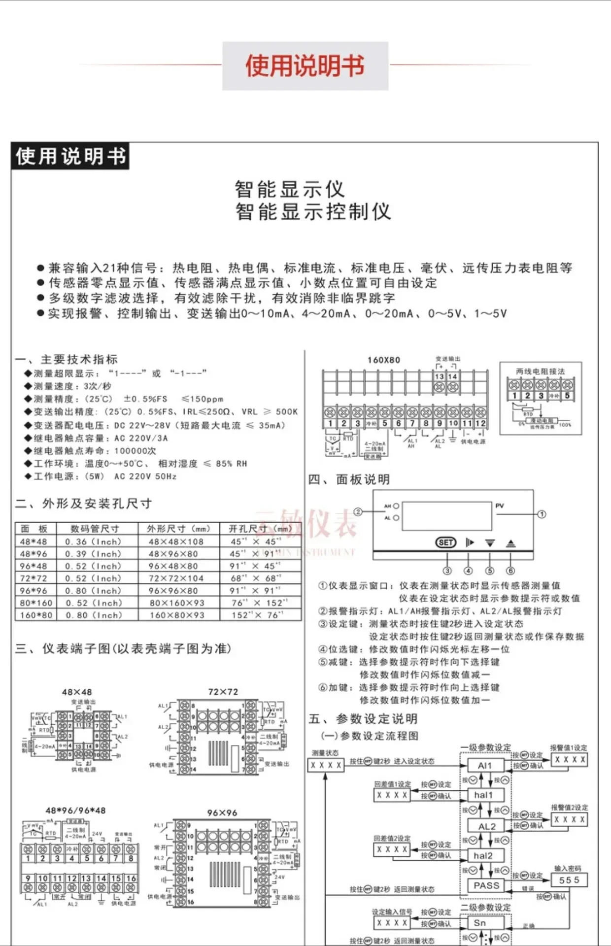WP-C903-02-23-HL-P 디지털 제어 기기 알림 WP-C903-01-23-HL-P