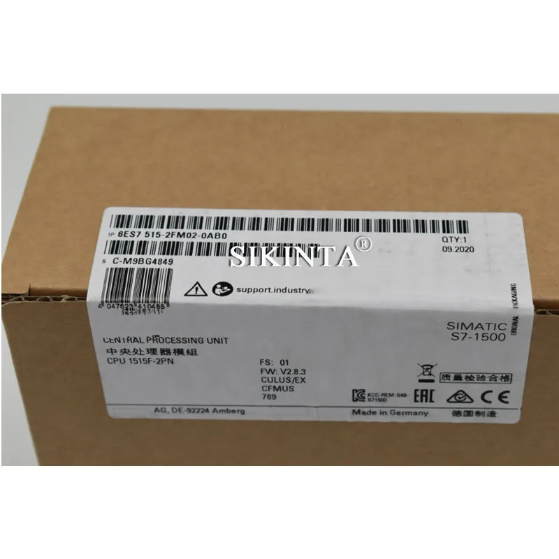S7-1500 안전 CPU 모듈 6ES7 513-1FL02-0AB0 완전히 리퍼