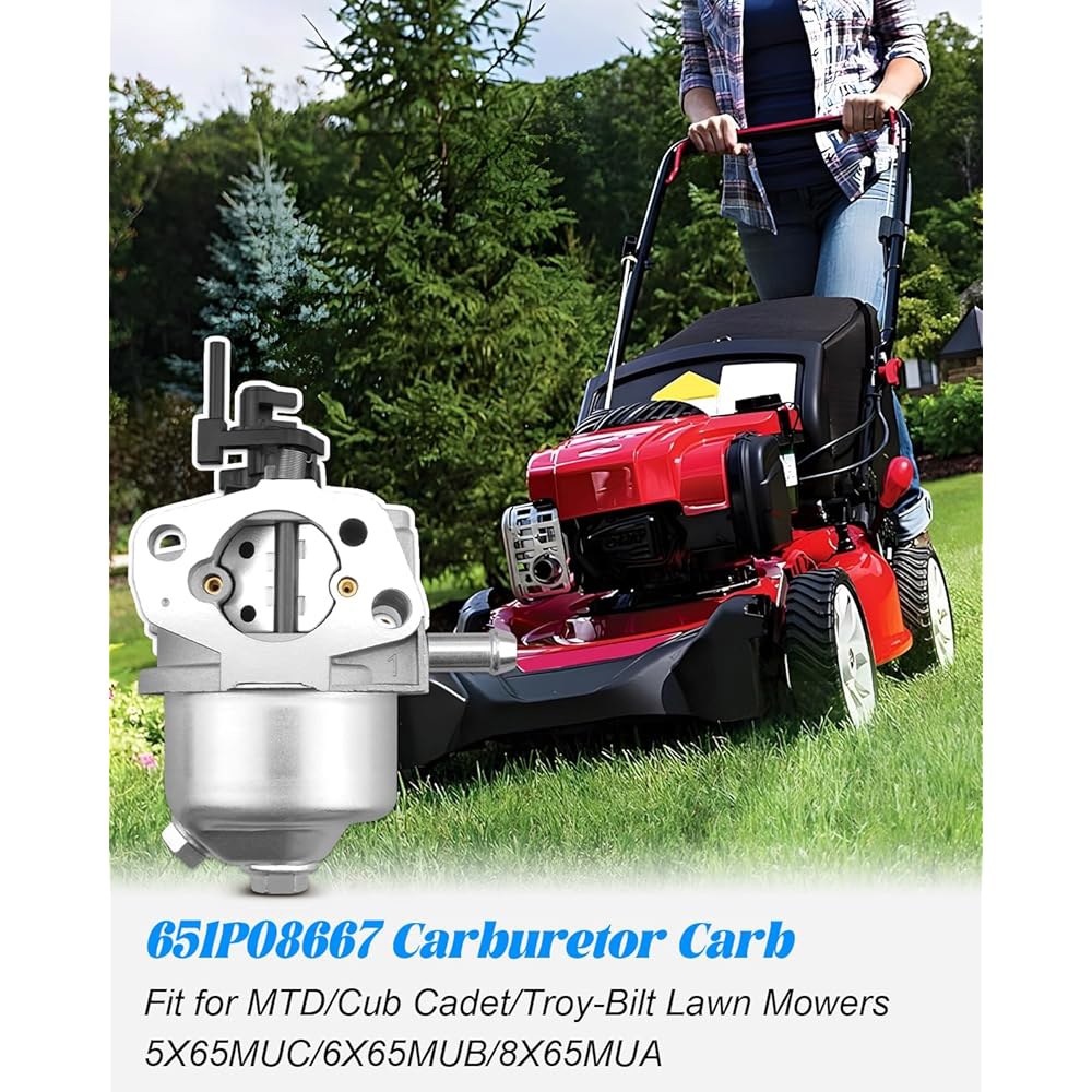 651P08667 기화기 카뷰레터 카브 핏 MTD/Cub 기계 Cadet/Troy-Bilt 잔디 깎는 5X65MUC/6X65MUB/8X65MUA - 상세 이미지 2