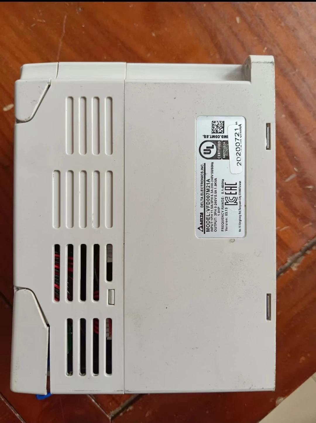 VFD007M21A 리퍼 인버터 0.75kW 230V 1/3PHASE 기능 OK