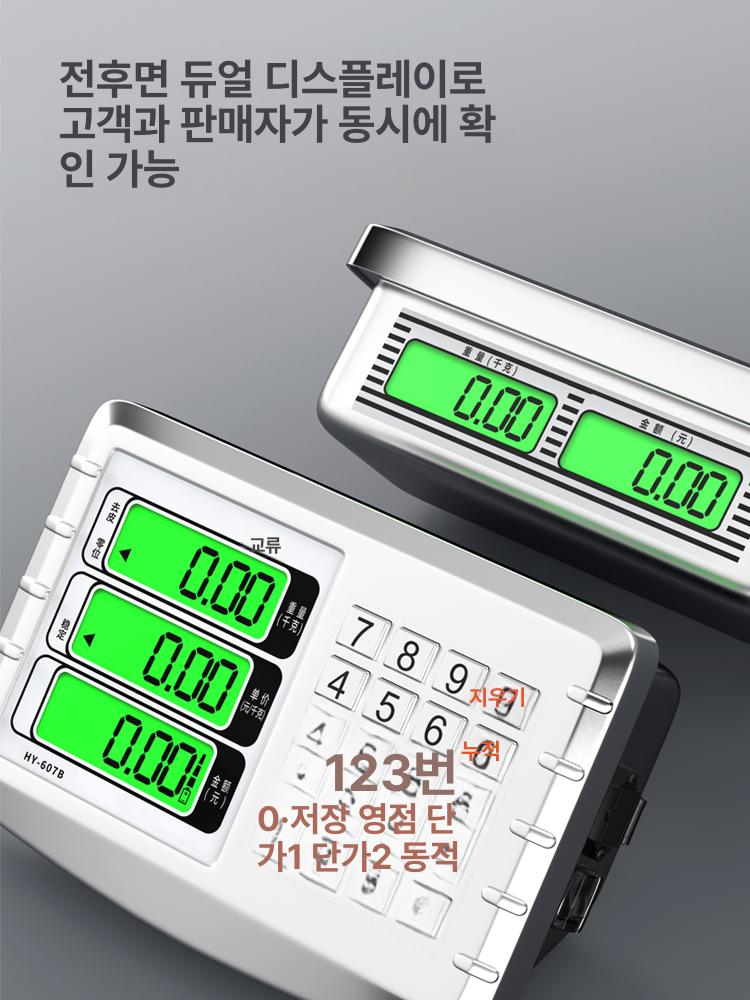 접이식 전자저울 고중량 계근대 상업용 계량기 축산 측정기 창고 식자재 무게측정 - 상세 이미지 2