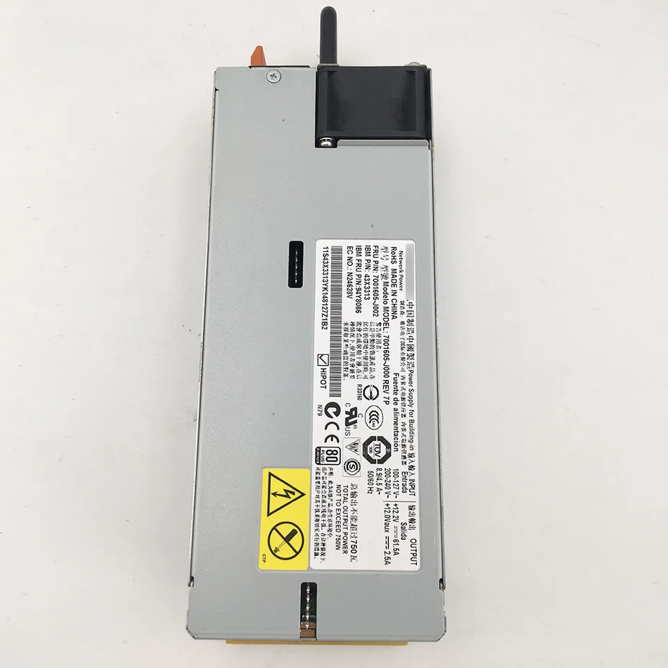 IBM PSU X3550 X3650 M4 750W 7001605-J000 7001605-J002 DPS-750AB-1 A 94Y8114 94Y8113 94Y8070 94Y8078