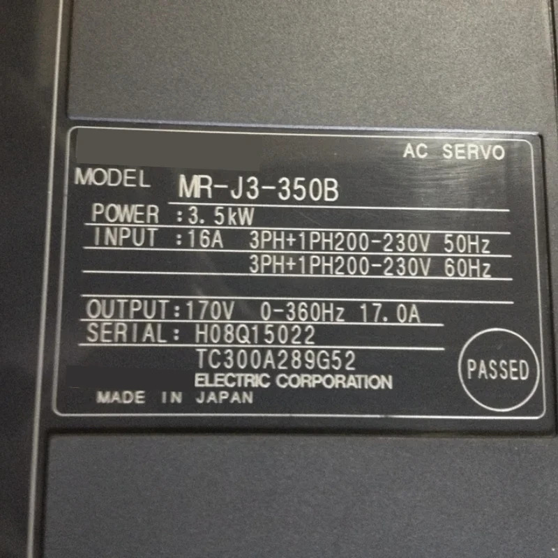 새 MR-J3-350B 서보 드라이브