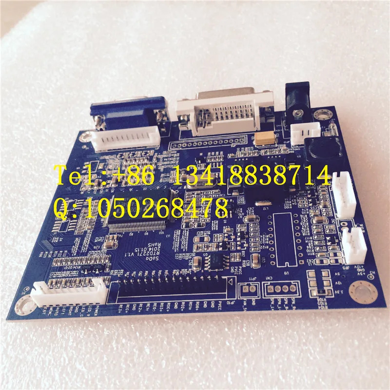 산업LCD 패널 드라이버 설계 넓은 온도 VGA/DVI 신호 입력 보드