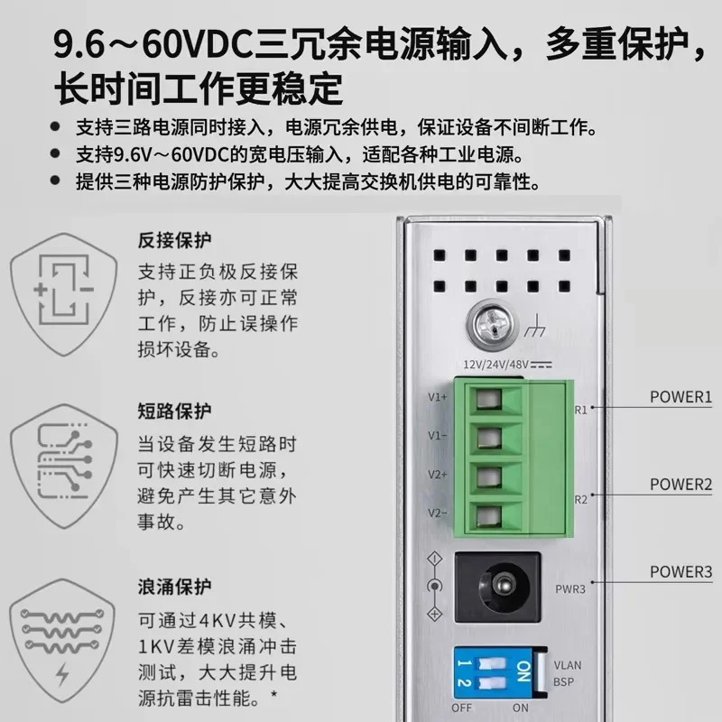 TPLINK 산업 등급 스위치 레일 장착 TL-SF1005 SF1008 5 포트 8 16 벽 설치