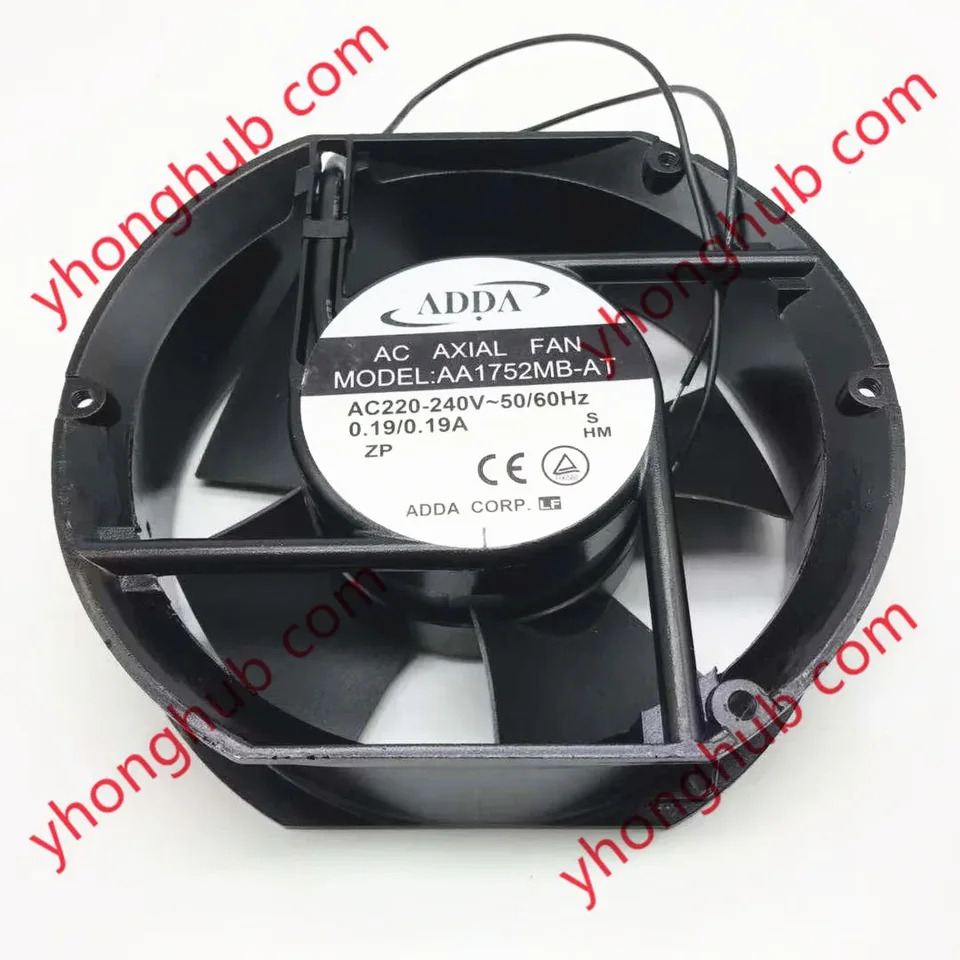 ADDA AA1752MB-AT 2 와이어 서버 냉각팬 AC 220V 0.19A 172x150x50mm