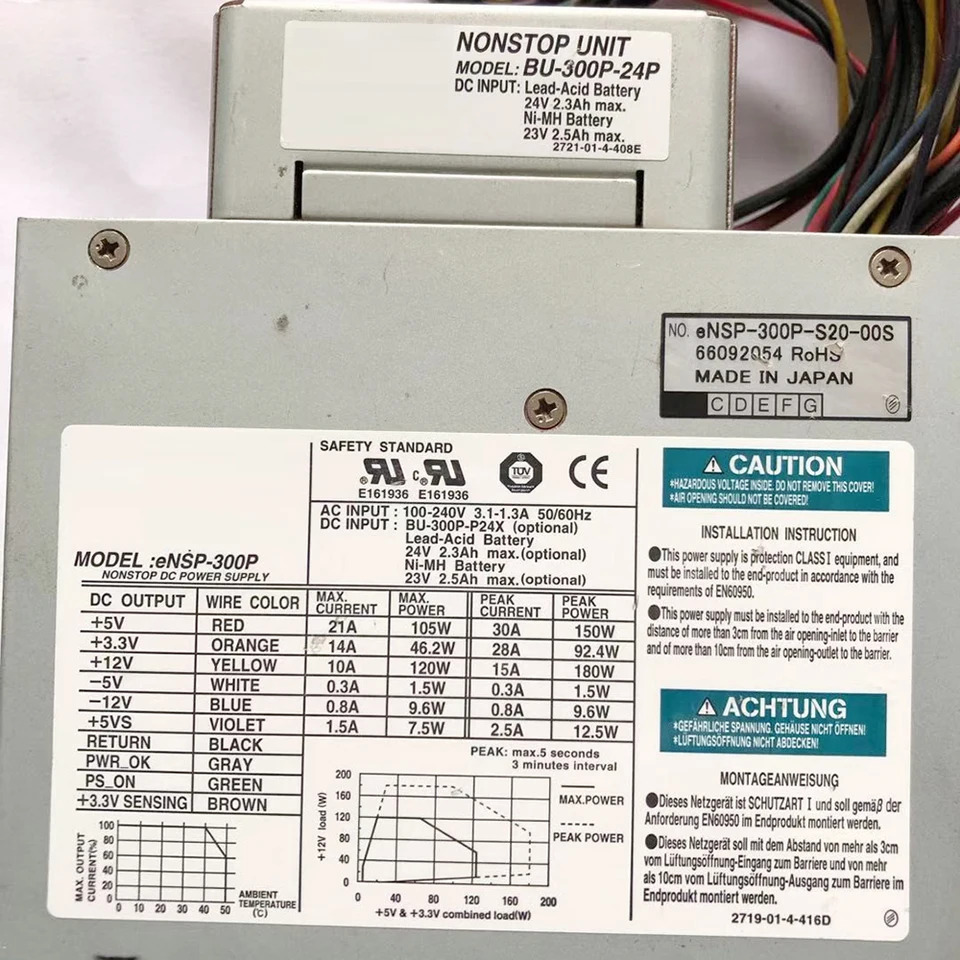 NIPRON ENSP-300P BU-300P-24P ENSP-300P-S24-00S 300W DC 전원공급장치 고퀄리티
