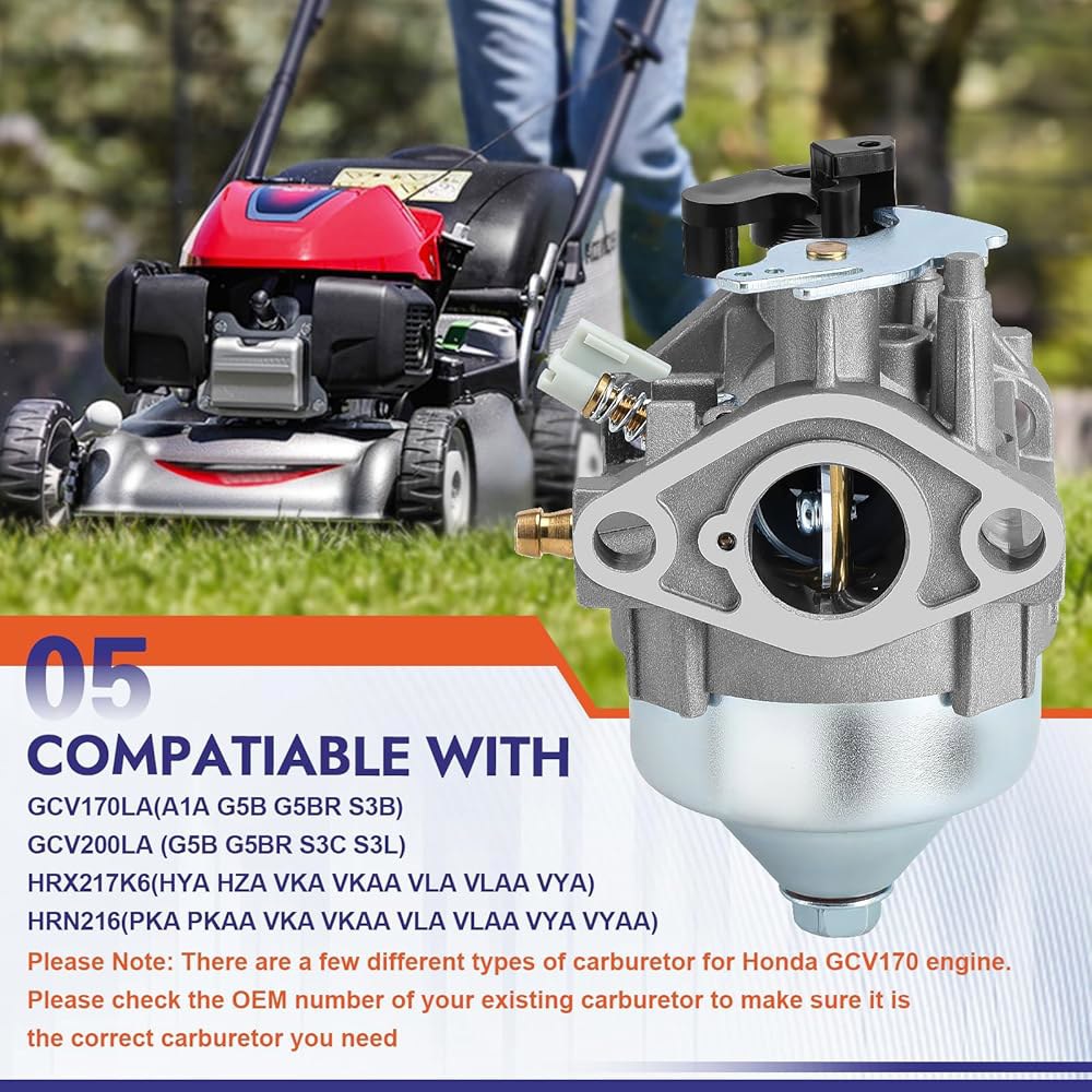 GCV170 혼다 16100-Z9L-811 HRN216 GCV200LA GCV170LA 압력 167cc 필터 교체 HRX217K6 세척기 깎는 포함, 탄수화물 에어 키트, 잔디 - 상세 이미지 3