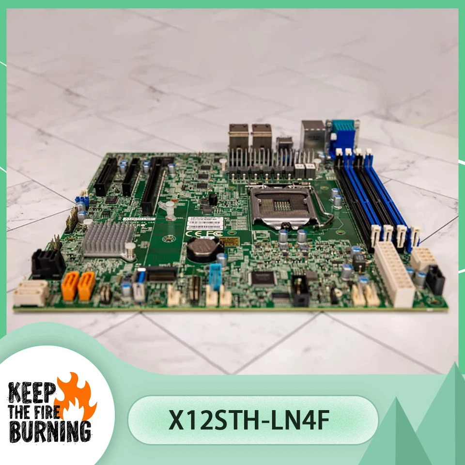 M- LGA-1200 C256 8XSATA 3 128GB DDR4-3200MHz 슈퍼마이크로 서버 마더보드 X12STH-LN4F