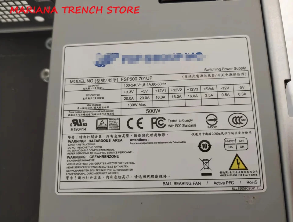 FSP500-701UP 스위칭 전원공급장치 FSP /산업 와트 500W