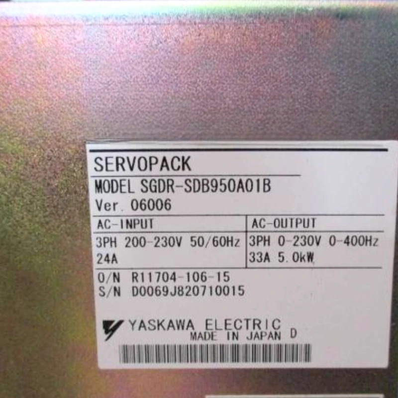 SGDR-SDB950A01B Yaskawa 서보 드라이브