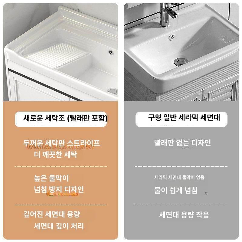 이동식 보조싱크대 베란다 원룸 씽크대 간이 애벌세탁 다용도 빨래판 소형싱크대 - 상세 이미지 3