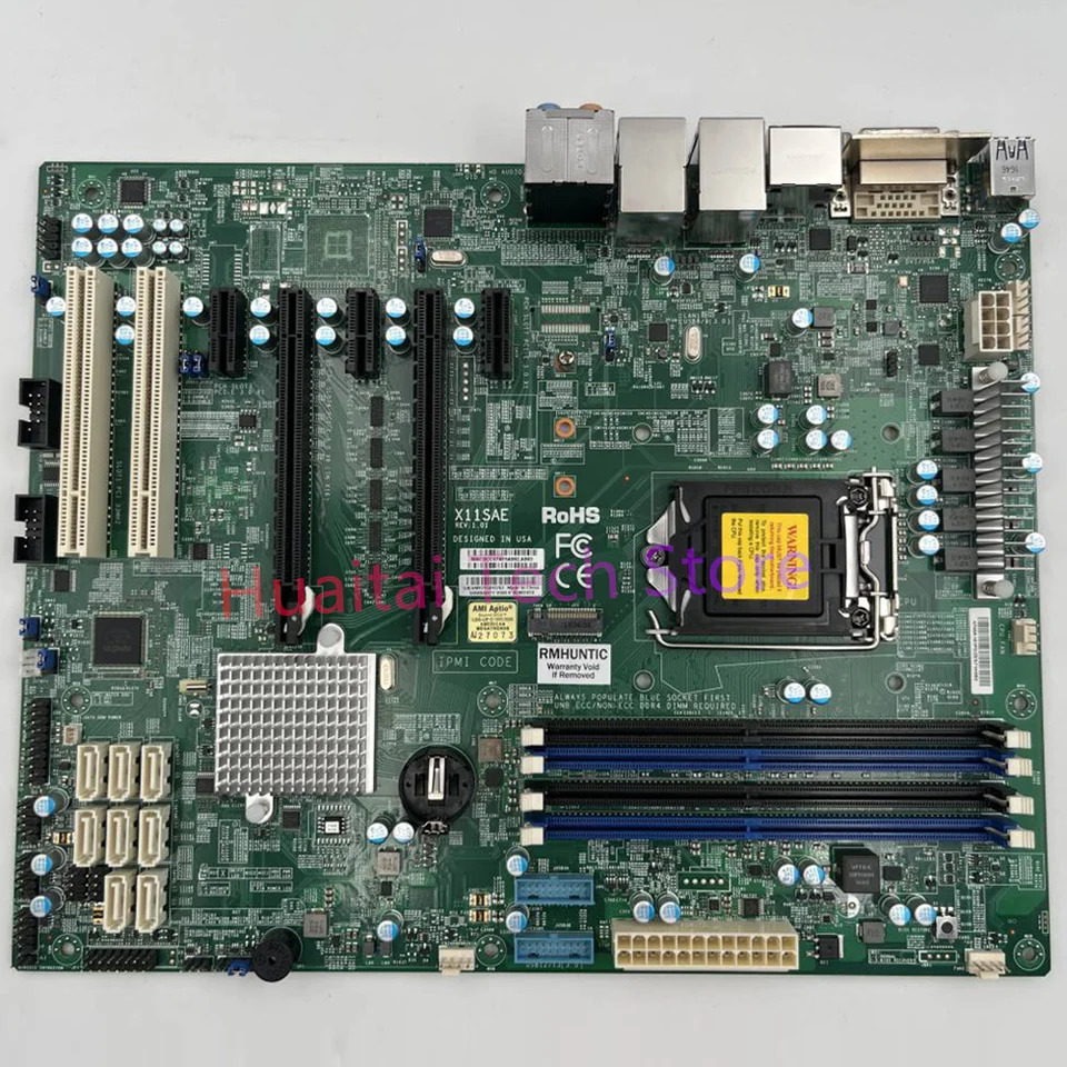 슈퍼마이크로 워크스테이션 마더보드 칩셋 X11SAE C236 LGA1151 DDR4 제온 E3-1200 v5 v6 6 세대 7 코어 i7 i5 i3 시리즈용