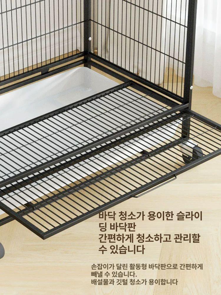 이동 대형새장 가정용 철장 키우기 케이지 사육장 스탠드 새놀이터 용품 모이통 - 상세 이미지 4