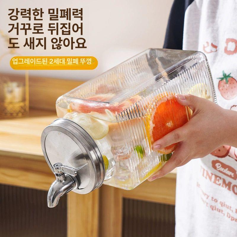 휴대용 워터저그 물병 미니 여행용 물통 음료통 펌프 캠핑용품 보온병 - 상세 이미지 4