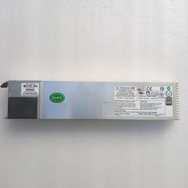 PWS-920P-SQ 920W 1U 이전원공급장치 PSU 80 플러스 플래티넘