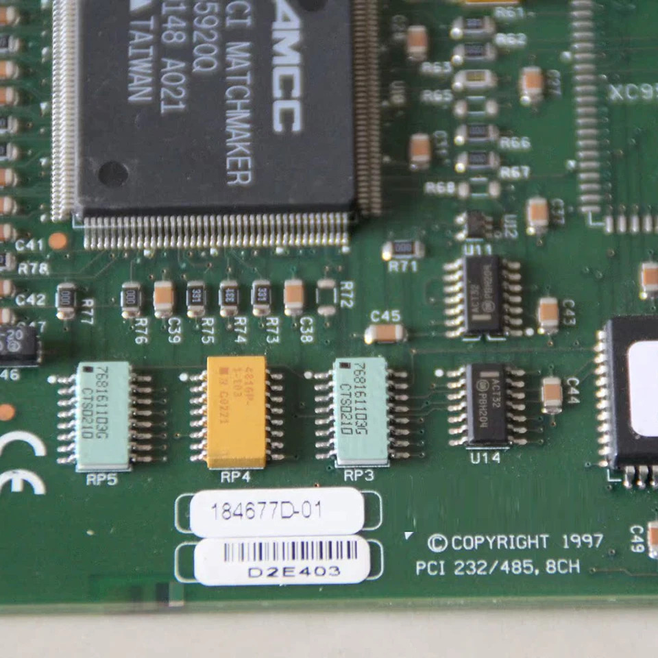 NI8CH 채널 RS232 RS485 직렬 포트 보드 PCI-232/485 오리지널