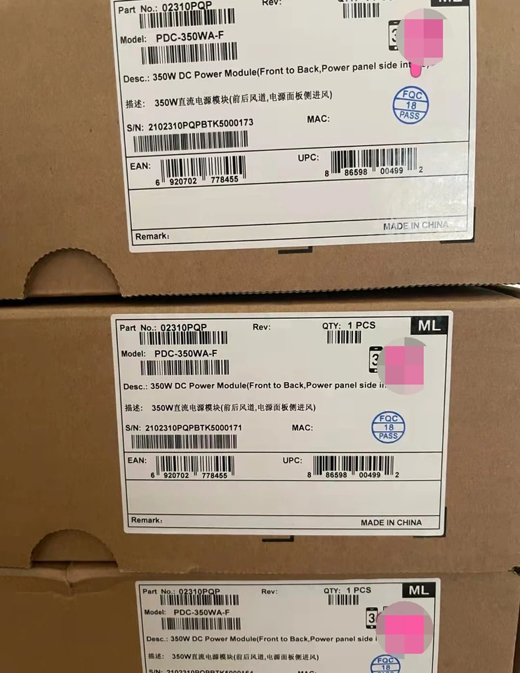 PDC-350WA-F 화웨이호환 CloudEngine 9800 8800 6800 5800 시리즈 스위치DC 전원 모듈 350W