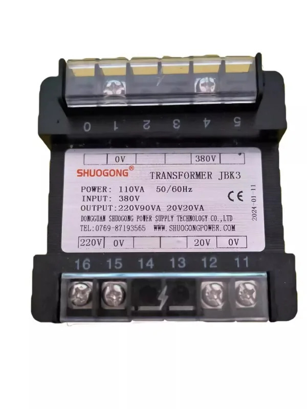 전원 기계 제어 변압기 나사 전전압 조정기 JBK3-80VA 110VA 160VA
