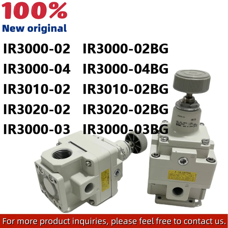 IR3000-02/IR3020-02BG 정밀 에어 압력 조절기 밸브 1/4 3/8 1/2 Rc/G/NPT 0.05-0.85MPa 공압 감소 New