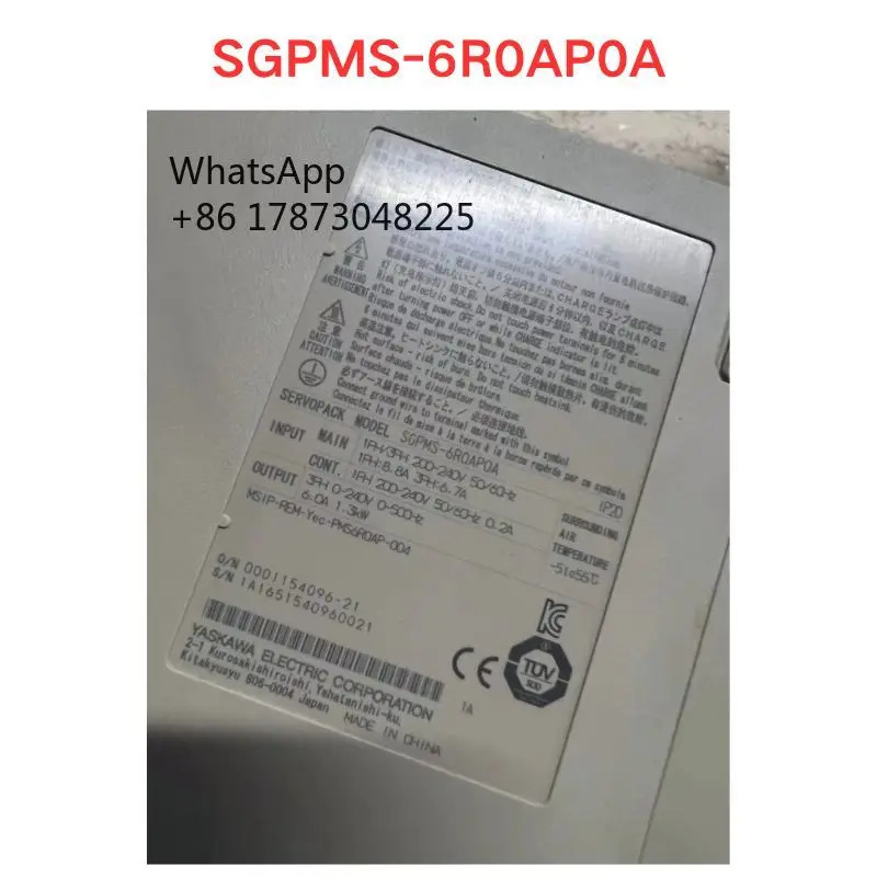 리퍼 SGPMS-6R0AP0A 서보 드라이버 기능 OK