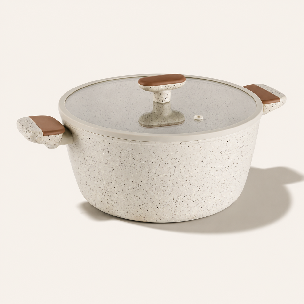 델라고 곰솥냄비 인덕션 세라믹 큰 냄비 바닐라빈 양수 28cm - 상품 이미지