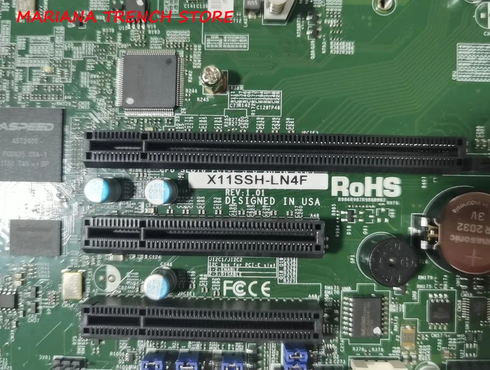슈퍼마이크로 마더보드X11SSH-LN4F E3-1200 v6 v5 7th 6th Gen.i3 쿼드 GbE LAN 흔적 i210-AT 포함