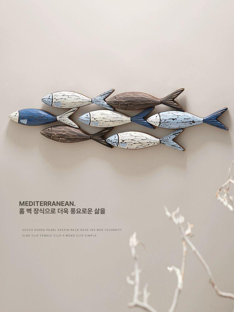 입체 횟집장식 일식집 벽 물고기인테리어 데코 킹크랩 물고기떼 꽃게 식당 장식소품 - 상세 이미지 4