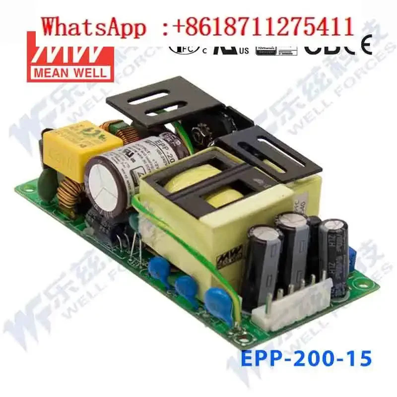 Mingwei EPP-200-15 기판 PCB 베어 보드 DC PFC 전압 조정기 대만 전원공급장치 15V 13.4A 200W