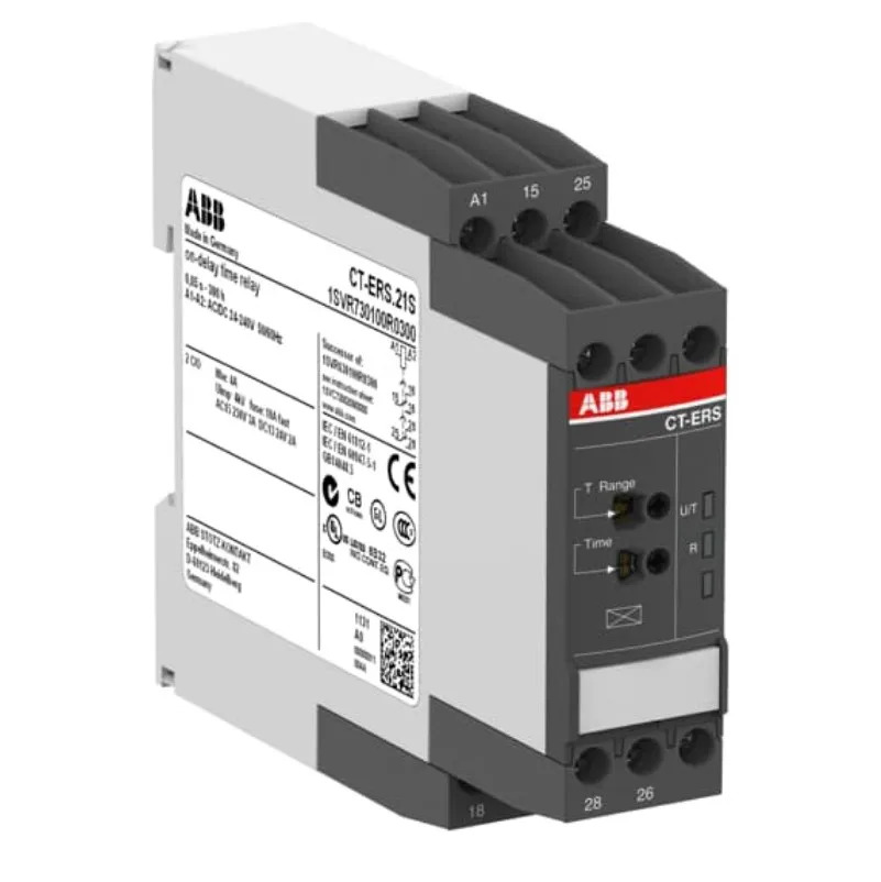 ABB 릴레이 CT-ERS.21S 온딜레이 2c/o24-240VAC/DC ID 1SVR730100R0300