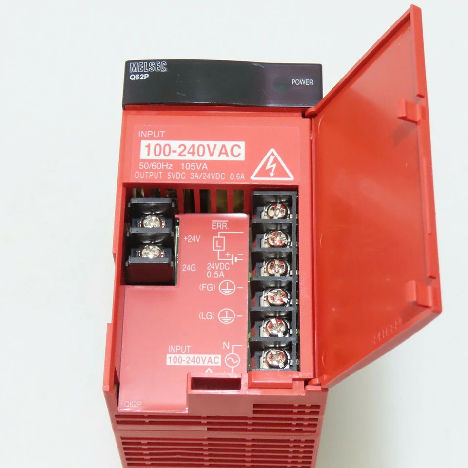 미쓰비시호환 Q62P Q 시리즈 PLC 전원 모듈 입력 100-240VAC 50Hz 60Hz 105VA 5VDC 3A 24VDC 0.6A 오리지널