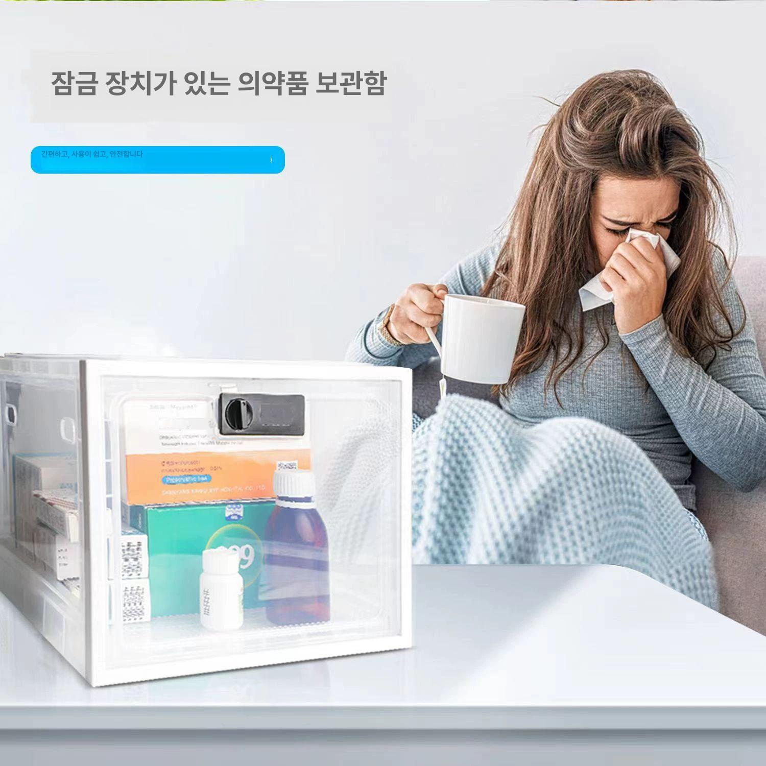 투명 아크릴보관함 분실함 전시 소품 캐비닛 박스 아크릴잠금장치 자물쇠 수납 저장 - 상세 이미지 4
