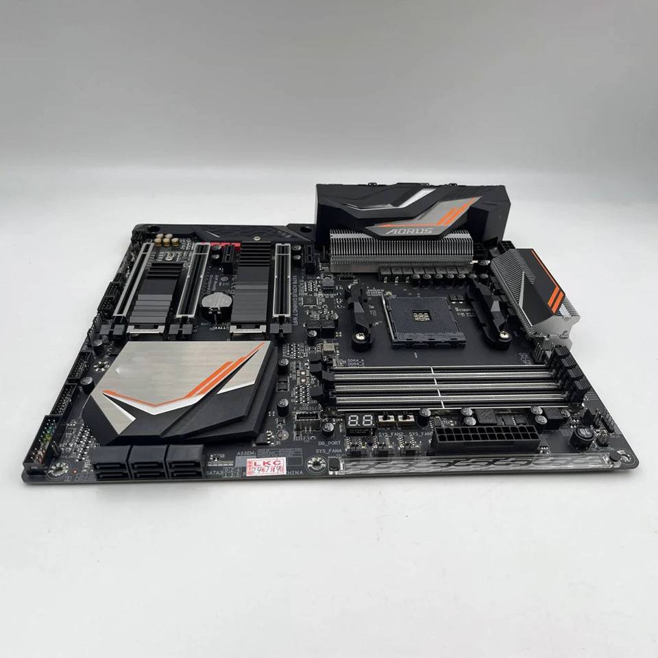 소켓 AM4 64GB DDR4 PCI-E 3.0 데스크탑 마더보드 G-i-g-a-b-y-t-e GA X470 AORUS GNG 7 WIFI용