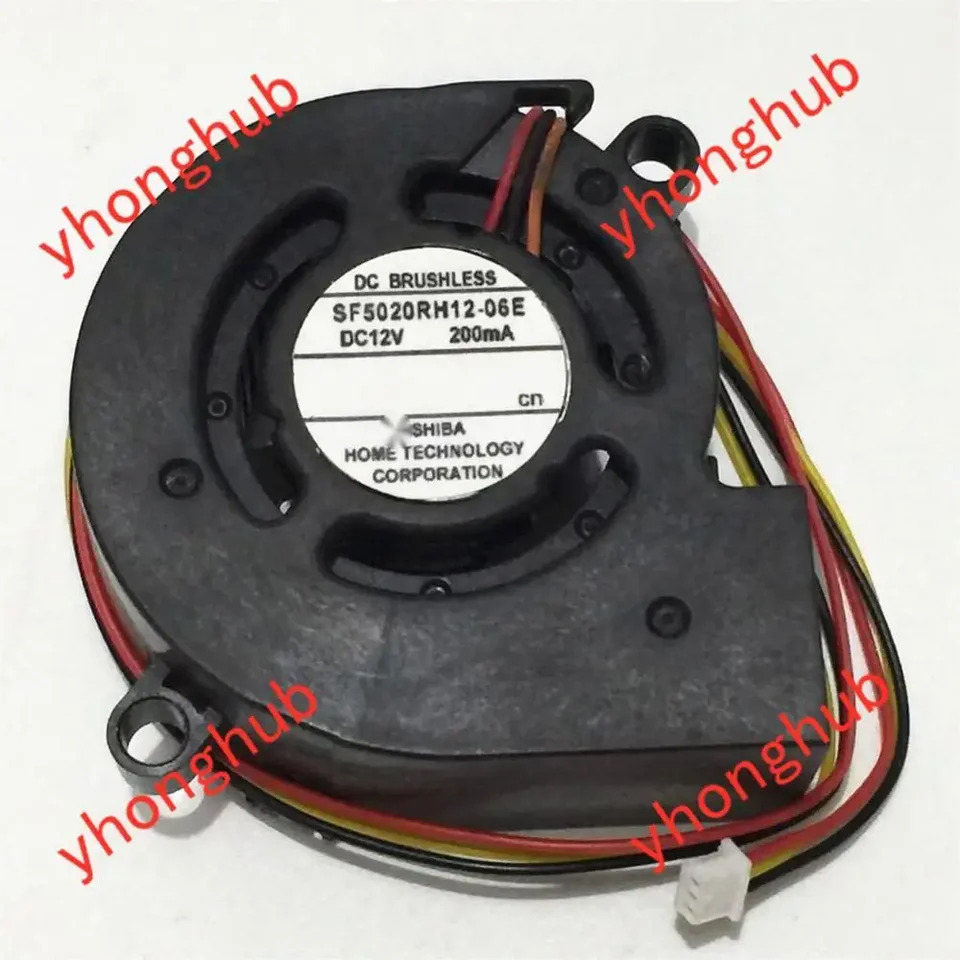 SF5020RH12-06E 3 선 서버 프로젝터 냉각팬 DC 12V 210MA 50x50x20mm