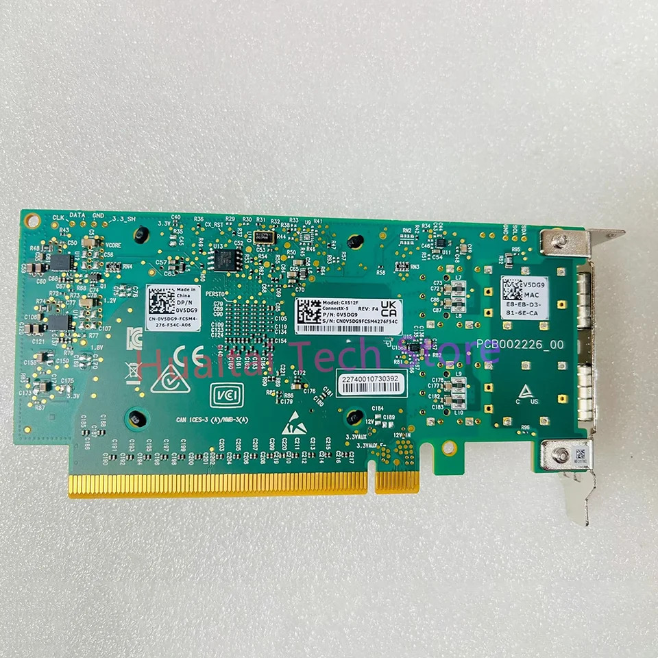 Dell듀얼 포트 NIC 0V5DG9 MCX512F-ACAT MCX4121A 10G 25G 보다 우수성능