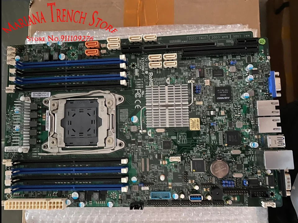 슈퍼마이크로 마더보드X10SRW-F LGA 2011 제온 프로세서 E5-2600 / E5-1600 v4 v3 패밀리 듀얼 포트 GbE LAN